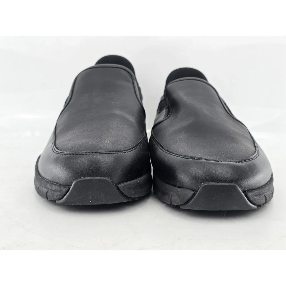 Skechers Slip-ins Work Shoes Mens 13 Black Leather EH SRO - Excellent